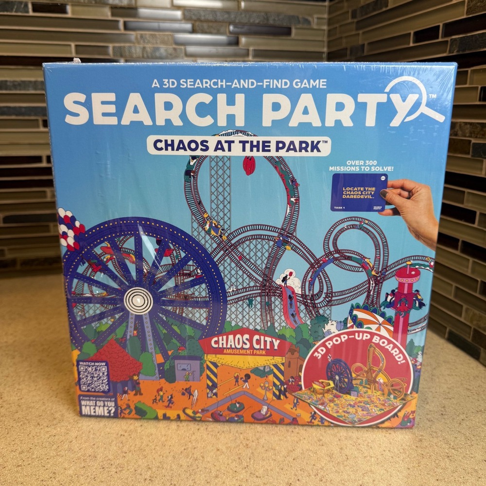 NEW Search Party Chaos at the Park 3D Pop-Up Search and Find Board Game Sealed